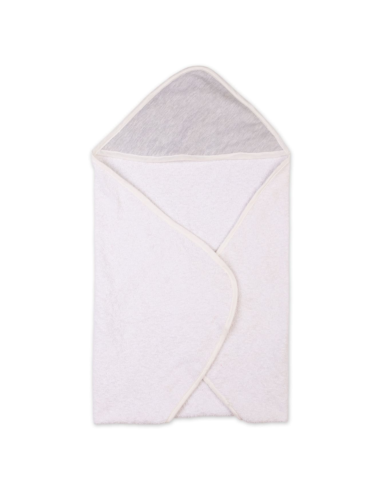 Baby Towels Bambies Hooded Grey and Cream at Zubaidas