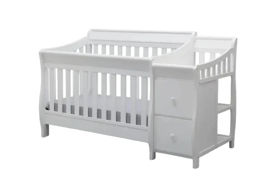 Delta Children Bentley S Convertible Crib and Changer 74461-100 White at Zubaidas