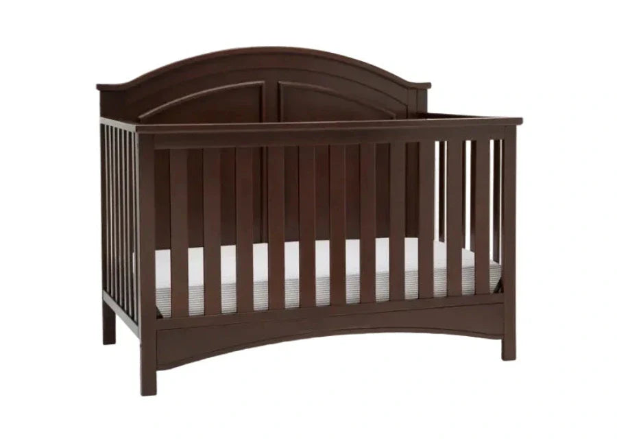 Delta Children Perry Convertible Crib W120650-1324 Walnut Espresso at Zubaidas