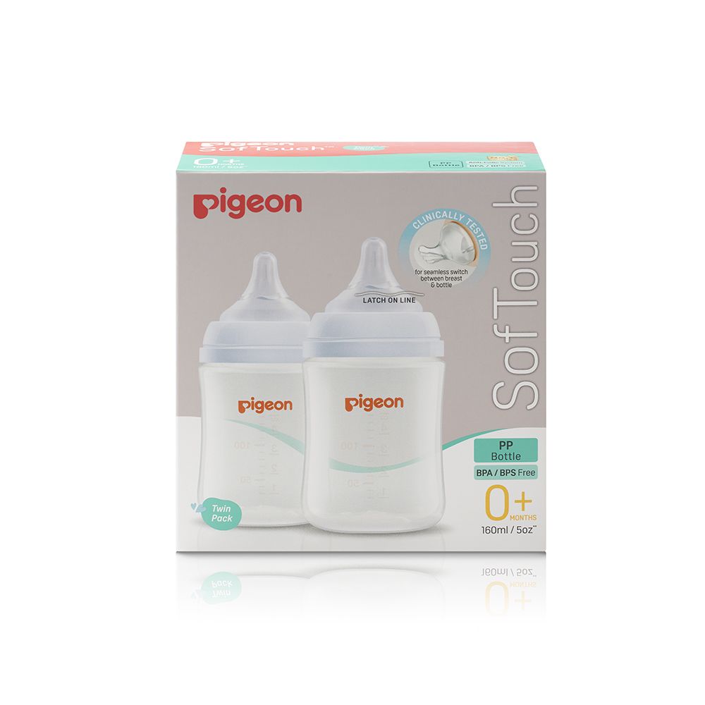 Zubaida's Pigeon SofTouch™ BPP Nursing Bottle 160ml Pk-2 - A81292