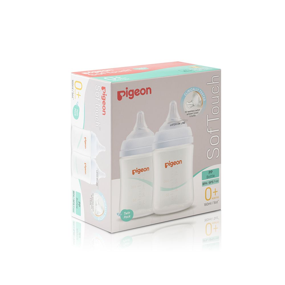 Zubaida's Pigeon SofTouch™ BPP Nursing Bottle 160ml Pk-2 - A81292