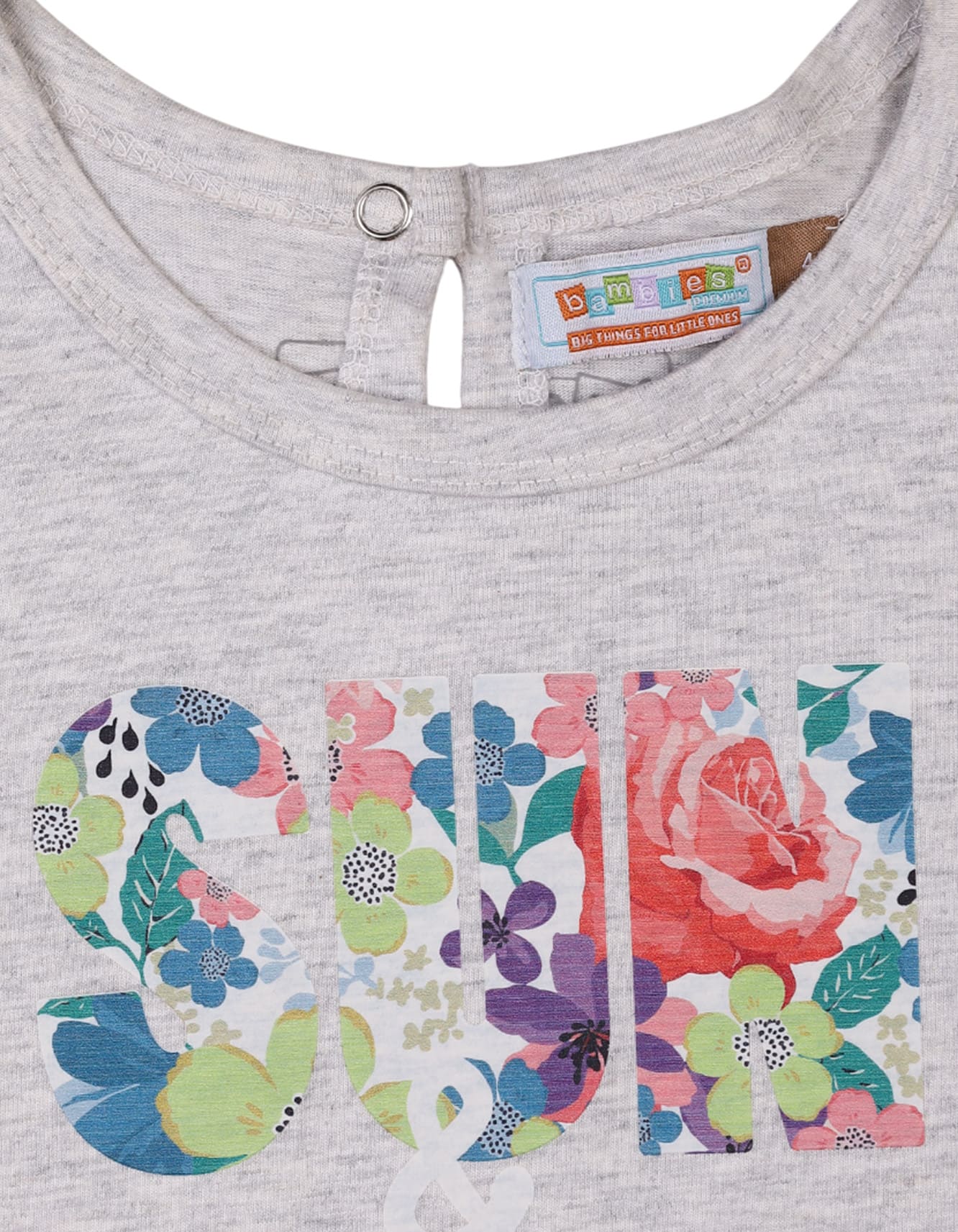 Girls Winter Stylish Tops Bambies Sun and Fun Time Grey at Zubaidas Pakistan 