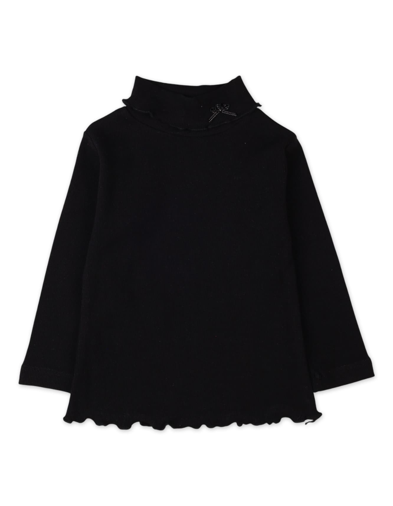 High Neck Bambies Bow Black at Zubaidas
