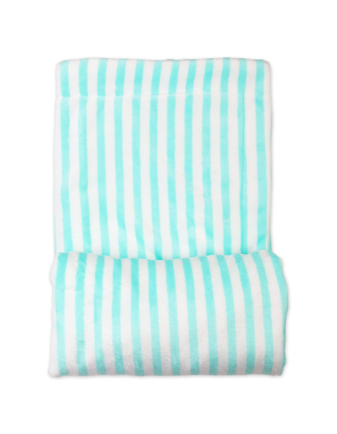 Newborn Baby Blankets Bambies Striped Cyan at Zubaidas