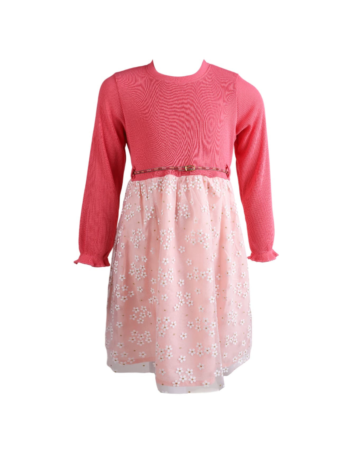 Toddler Girls Occasion Wears Bambies Floral Mesh Pink at Zubaidas
