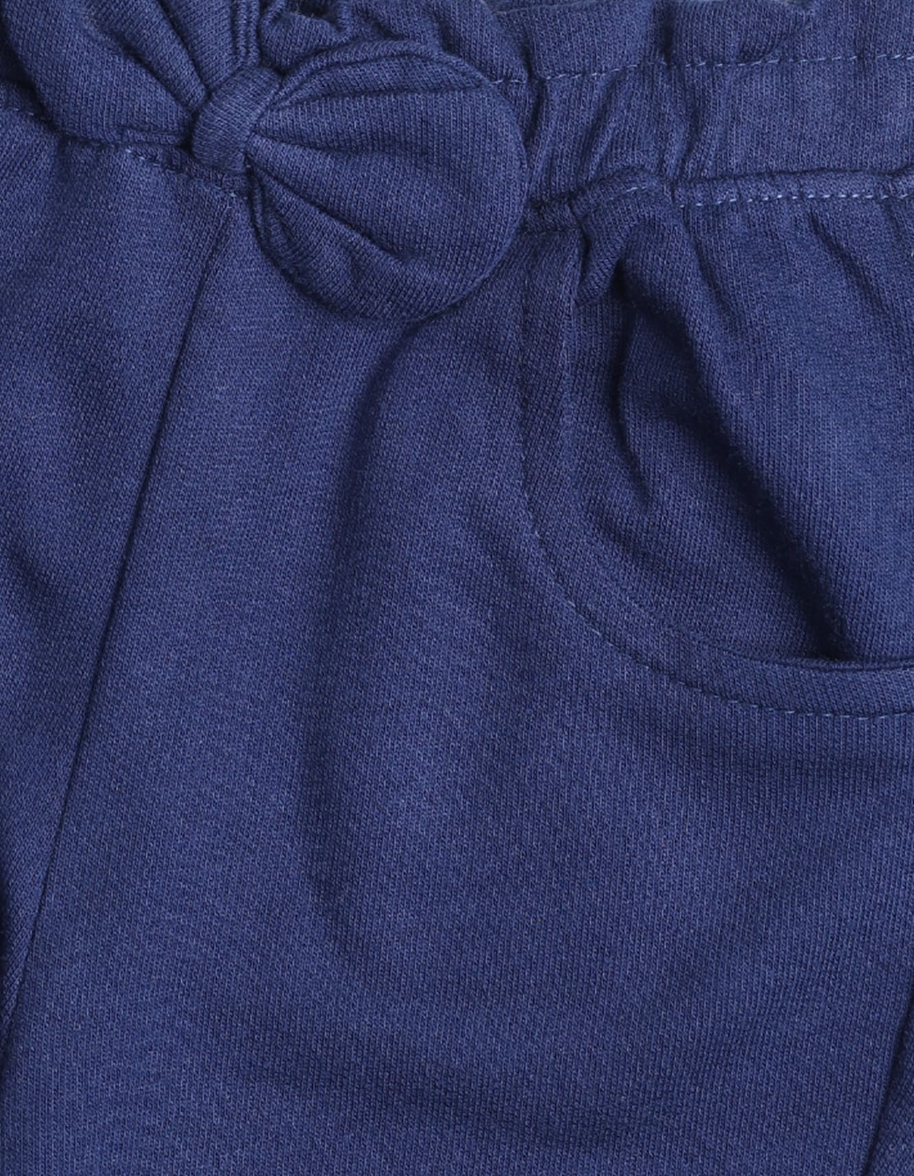 Toddler Girls Trousers Bambies Front Bow Navy Blue at Zubaidas Pakistan