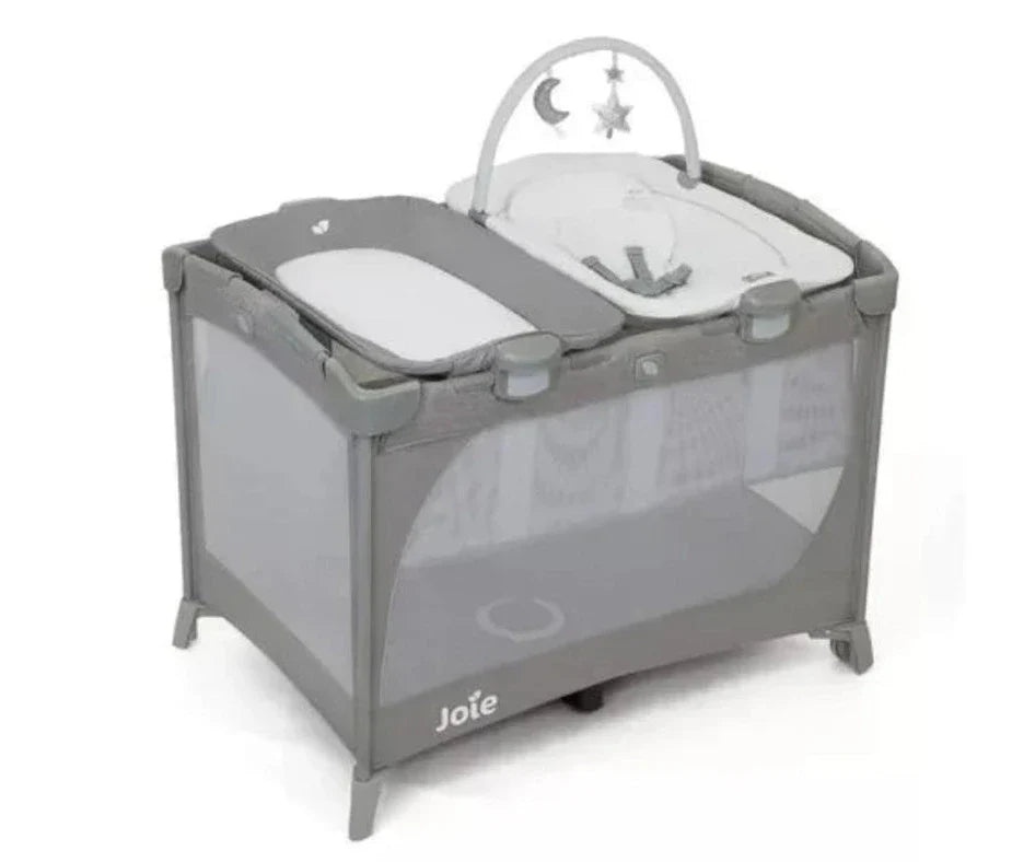 Travel Cot with Bouncer and Changer Joie Commuter Frankie Friends P1028NAFNF000 at Zubaidas