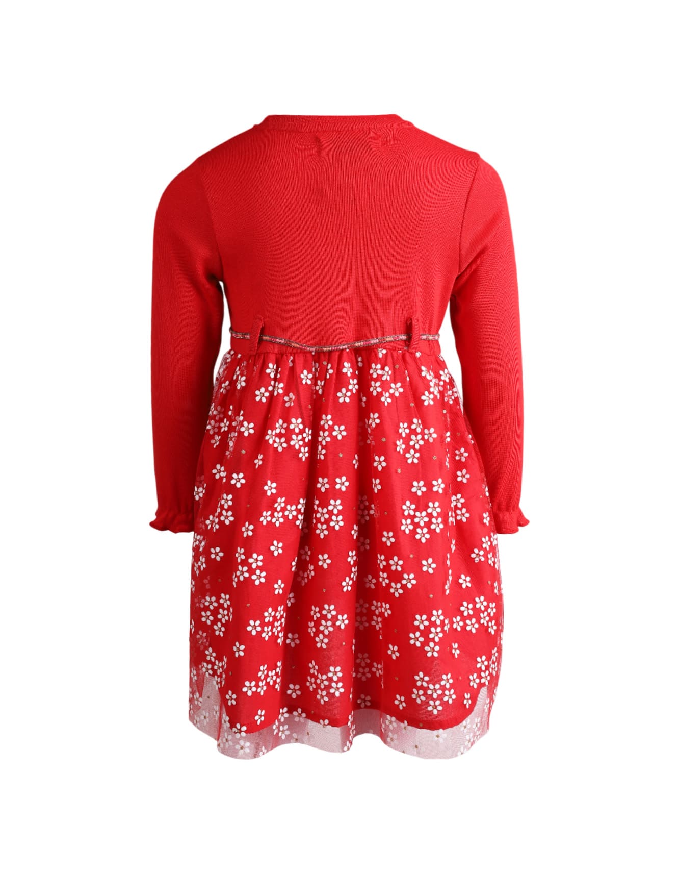 Winter Clothes for Girls Bambies Floral Mesh Red at Zubaidas Official